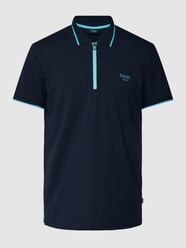 Koszulka polo z zamkiem błyskawicznym model ‘Adam’ od JOOP! Jeans Niebieski - 22