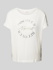 T-shirt z nadrukiem z motywem i napisem od s.Oliver RED LABEL - 34
