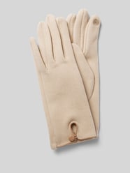 Handschuhe mit Knopfverschluss von EEM Beige - 30