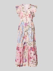 Maxikleid mit Knopfleiste Modell 'MESSA' von YAS Pink - 6