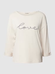 T-Shirt mit 3/4-Ärmeln von Tom Tailor Beige - 23