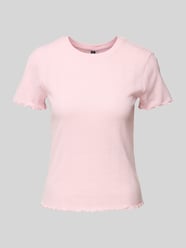 Regular Fit T-Shirt aus Baumwoll-Mix Modell 'FIA' von Pieces Pink - 11