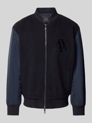 Bomberjacke mit Label-Stitching von ARMANI EXCHANGE Blau - 25