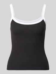 Slim Fit Tank Top aus Bio-Baumwoll-Mix Modell 'MAY' von PIECES - 36