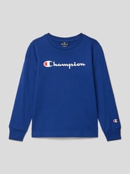 Longsleeve mit Label-Print von CHAMPION Blau - 15