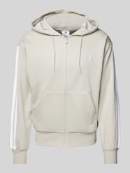 Sweatjacke mit Viskose-Anteil und Label-Stitching von ADIDAS SPORTSWEAR Beige - 28