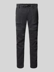 Slim fit cargobroek met labeldetail, model 'FLIGHTRIDER' van PME Legend Grijs / zwart - 6