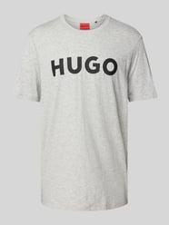 T-Shirt mit Label-Schriftzug Modell 'DULIVIO' von HUGO Grau - 39