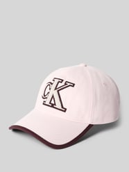 Czapka z daszkiem z czystej bawełny od CK Calvin Klein Fuksjowy - 3