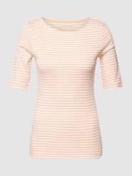 T-shirt met streepmotief van Christian Berg Woman Oranje - 46