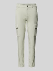 Spodnie cargo o kroju skinny fit ze szlufkami na pasek od Christian Berg Woman - 45