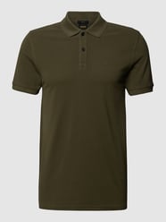 Slim Fit Poloshirt mit Label-Print Modell 'Prime' von BOSS Orange Grün - 45