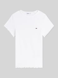 t-shirt o kroju slim fit z mieszanki bawełny od Tommy Jeans - 2