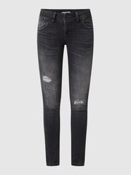 Super slim fit mid rise jeans met stretch, model 'Molly M'  van LTB Grijs / zwart - 39