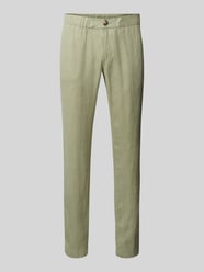 Regular Fit Leinenhose mit elastischem Bund von Mazine - 7