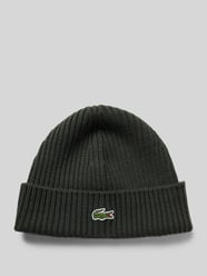 Grobstrick-Beanie aus Wolle von Lacoste Sport Grün - 9