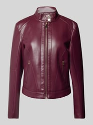 Jacke in Leder-Optik von Patrizia Pepe Bordeaux - 4