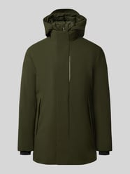 Lange jas met capuchon en borstzak model 'SESLE' van Save The Duck - 2