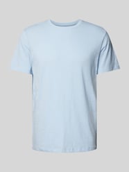 T-Shirt mit Rundhalsausschnitt Modell 'ASPEN SLUB' von SELECTED HOMME Blau - 6