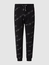 Sweatbroek met logomotief  van CARLO COLUCCI Grijs / zwart - 40
