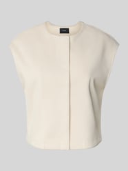 Wide fit gilet met ronde hals, model 'Umandy' van someday. Beige - 28