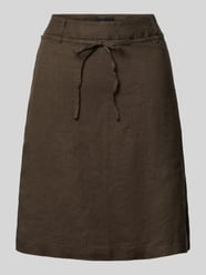 Minirock aus reinem Leinen Modell 'Rinea' von OPUS - 2