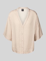 Loose Fit Pyjama-Hemd aus Satin von BOSS Beige - 3