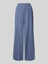 Wide leg stoffen broek met elastische band, model 'Asaka' van mbyM - 25
