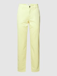 Broek met steekzakken van comma Casual Identity Geel - 4