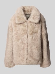 Relaxed Fit Jacke aus Kunstfell Modell 'AYANA' von ICHI Beige - 20