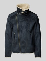 Sherpa Jacket mit Label-Patch von Scotch & Soda Schwarz - 9