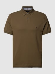 Poloshirt met labelstitching van Tommy Hilfiger Groen - 21