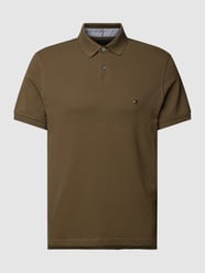 Poloshirt mit Label-Stitching von Tommy Hilfiger Grün - 42