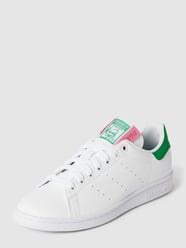Sneaker mit Kontrastbesatz Modell 'STAN SMITH' von adidas Originals Weiß - 14