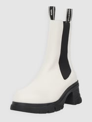 Buty chelsea ze skóry od Karl Lagerfeld Biały - 37