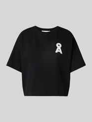 T-shirt z wyhaftowanym logo od Armedangels - 1