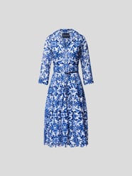 Midikleid aus reiner Baumwolle von Samantha Sung Blau - 48