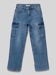 Loose Fit Jeans mit Cargotaschen von Garcia Blau - 16