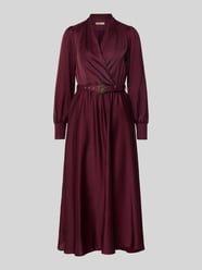 Regular Fit Cocktailkleid in Wickel-Optik von Rinascimento Bordeaux - 46