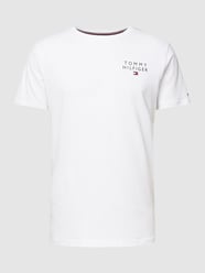 T-Shirt mit Logo-Stitching von Tommy Hilfiger Weiß - 10