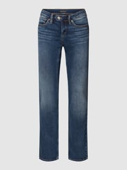 Jeansy o kroju slim fit z poszerzaną nogawką i 5 kieszeniami model ‘TUESDAY’ od Silver Jeans Niebieski - 6