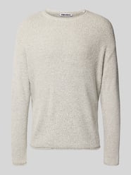 Sweter z dzianiny z prążkowanymi wykończeniami od REVIEW - 40