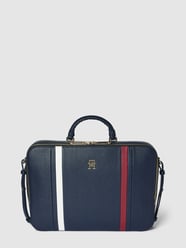 Laptoptasche mit Kontraststreifen Modell 'EMBLEM' von Tommy Hilfiger Blau - 46