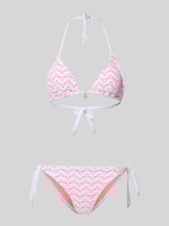 Bikini met vetersluiting, model 'YERODASIA WAVEMESH' van Banana Moon - 35