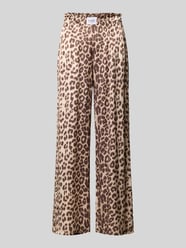 Satinhose aus Viskose mit Label-Patch von VILLA SOPHIE Beige - 15