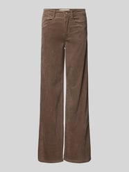 Wide Leg Cordhose im 5-Pocket-Design Modell 'AMELIE' von Gang Braun - 18