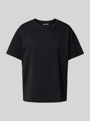 T-Shirt mit überschnittenen Schultern von Review Schwarz - 11