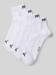 Socken mit Label-Schriftzug im 4er-Pack von Puma Weiß - 5