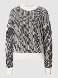 Strickpullover mit Strukturmuster von comma Casual Identity Weiß - 13