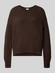 Oversized Fit Strickpullover mit Rundhalsausschnitt von Milano Italy - 40